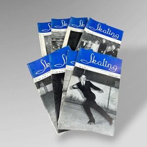 1959 Skating Mag Lot B - COMPLETE Set 8 Issues Carol Heiss David Jenkins READ